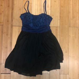 Blue/Black Dress